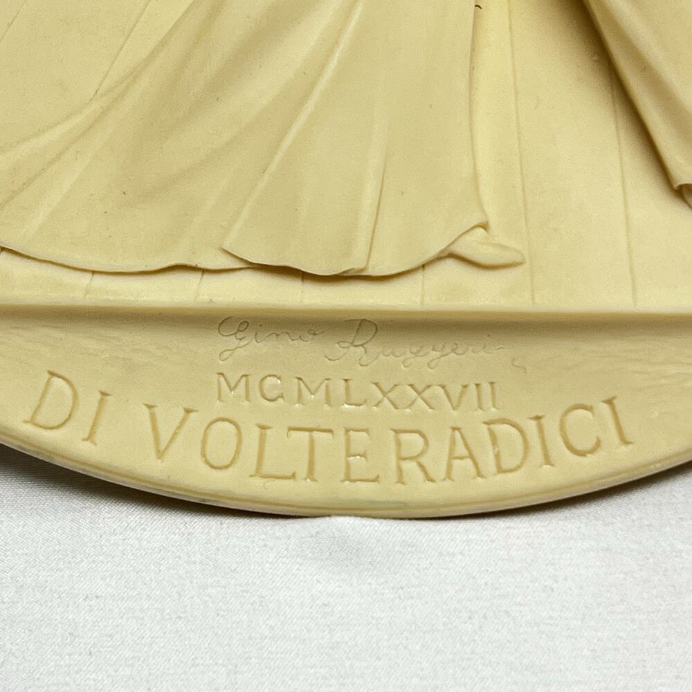 Madama Butterfly Alabaster Collector's Plate by Gino Ruggeri Italy No. AE 1533 - Picture 2 of 7